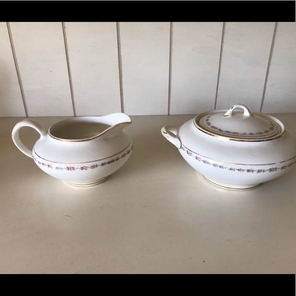 Sugar And Creamer From Crooksville China